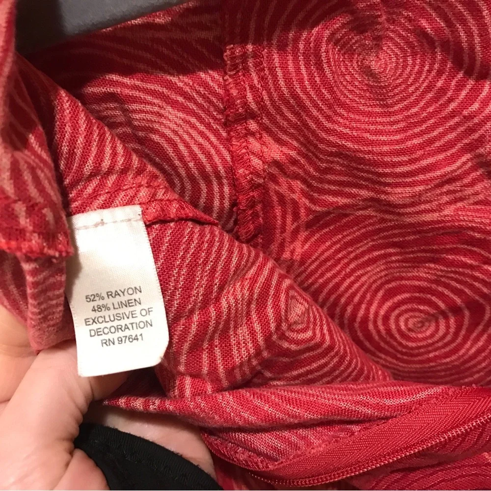 J Jill Pink Linen Skirt (PS) - Picture 7 of 8